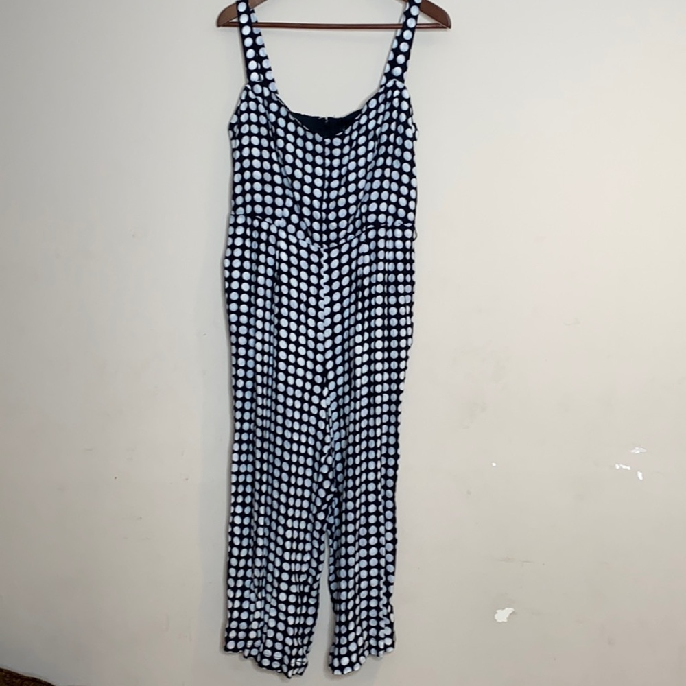 Eloquii Pocodot Sleeveless Croped Jumpsuit Size 16